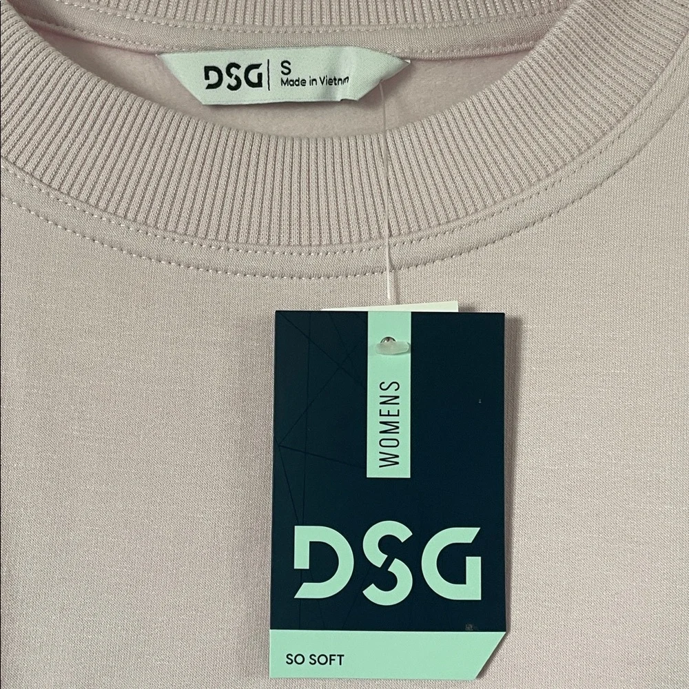 NWT Dicks Sporting Goods Light Pink Crew Neck Sweatshirt Size Small - Picture 3 of 4